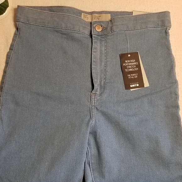 Topshop Moto Joni Skinny Jeans - Sky Blue - Picture 4 of 11
